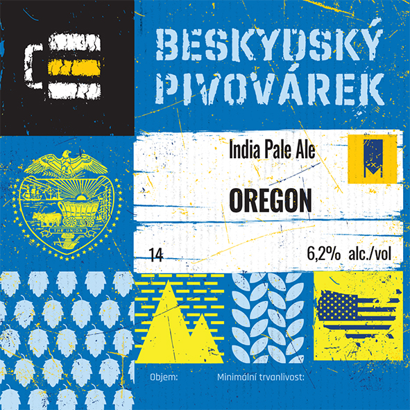 etiketa piva Oregon IPA